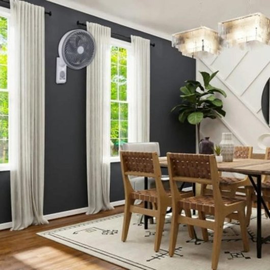 Ventilador de Pared Daewoo DW9011 80W 25cm 3 Velocidades 5 Aspas con Mando a Distancia