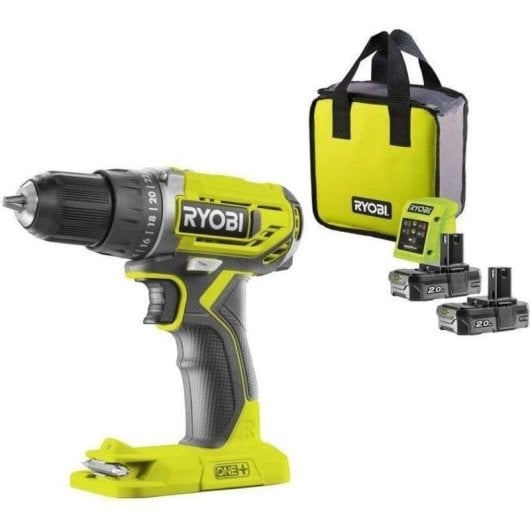 Parafusadeira Ryobi ONE+ R18DD2-220S 18V 2 baterias