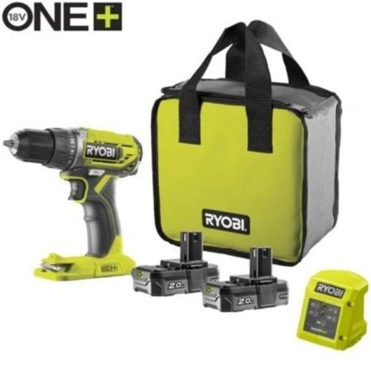 Parafusadeira Ryobi ONE+ R18DD2-220S 18V 2 baterias