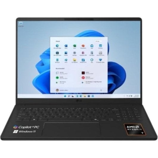 Portátil LG Gram 16U55U-G.AU75BN 16" AMD Ryzen AI 7 445 16GB 512GB SSD Radeon Windows 11