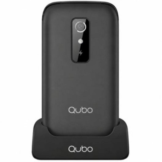 Qubo P-220BKC 4G 2,8" Retroiluminado Dual SIM Negro con Base de carga
