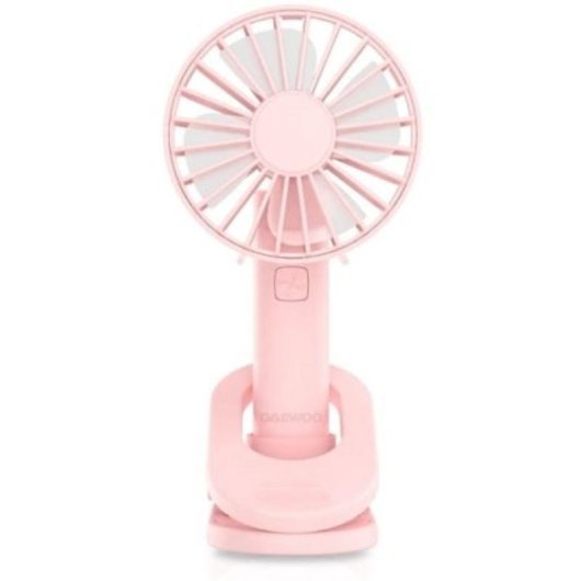 Mini Ventilador de Mano Daewoo DW9017 5W 3 Velocidades Batería 1200mAh USB-C Silencioso Cabezal Giratorio