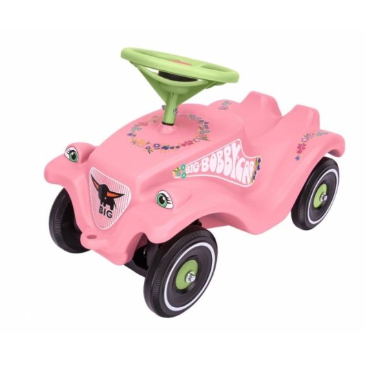 Bimbo-piedi BIG Bobby Car Classic Flower Rosa e Verde 1 anno