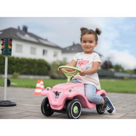 Bimbo-piedi BIG Bobby Car Classic Flower Rosa e Verde 1 anno