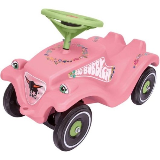 Bimbo-piedi BIG Bobby Car Classic Flower Rosa e Verde 1 anno