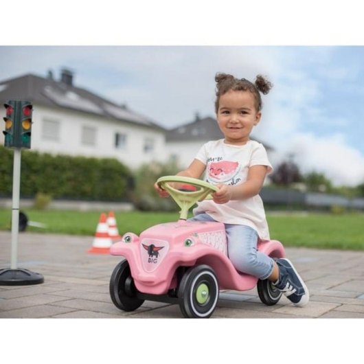 Bimbo-piedi BIG Bobby Car Classic Flower Rosa e Verde 1 anno