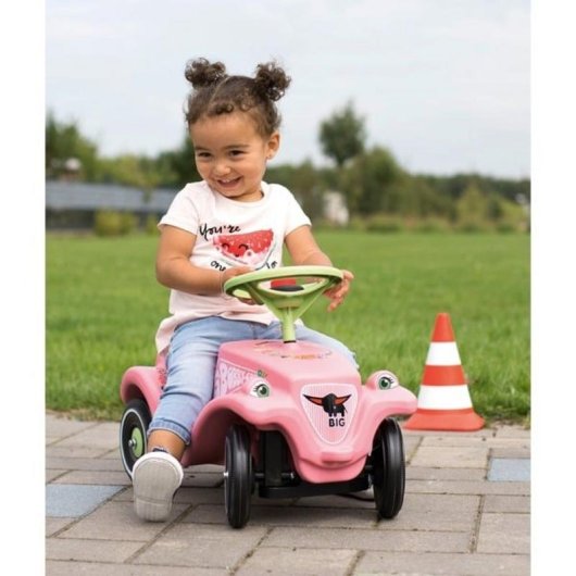 Bimbo-piedi BIG Bobby Car Classic Flower Rosa e Verde 1 anno