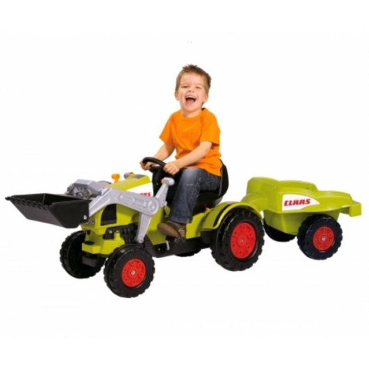 Tracteur à pédale BIG CLAAS Celtis Loader + Trailer Vert