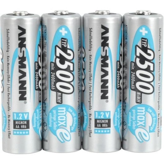 Wiederaufladbare Batterie Ansmann MaxE Plus AA 2500mAh (4er Pack)