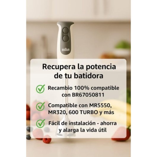Embrague Batidora Compatible Con Braun Mr5550