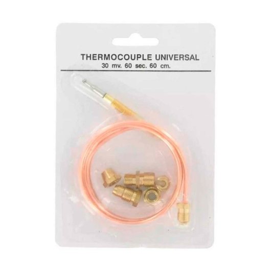 Conjunto Termopar Gas Universal 600mm (5 Accesorios)