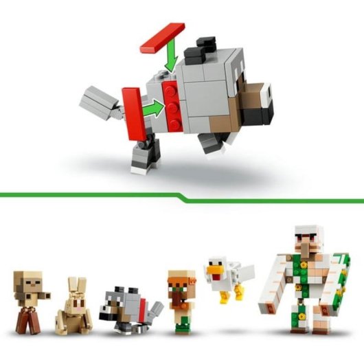 LEGO Minecraft 21592 Ataque Du Désert Du Poulet Montable 428 pièces