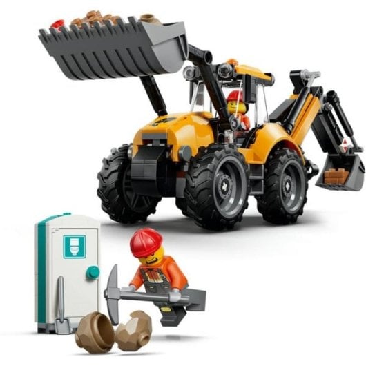 LEGO City Cargadora Rétroexcavatrice Jaune 60480 301 pièces