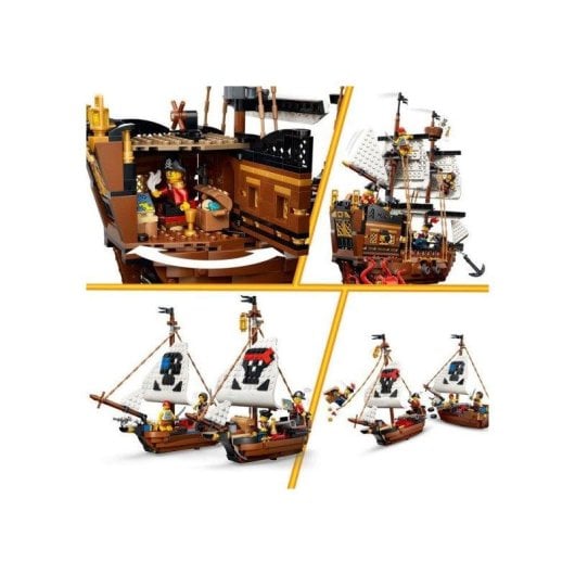LEGO Creator 3 En 1 Mítico Barco Pirata 31387 1074 pièces
