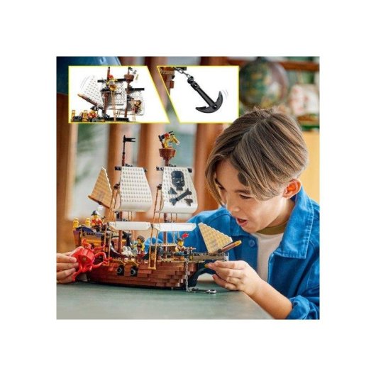 LEGO Creator 3 En 1 Mítico Barco Pirata 31387 1074 pièces