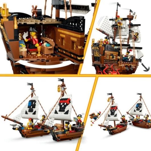 LEGO Creator 3 En 1 Mítico Barco Pirata 31387 1074 pièces