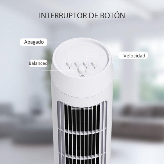 Turmventilator Welltin T1008-01-03037 45W 3 Stufen 70° Oszillation Leise