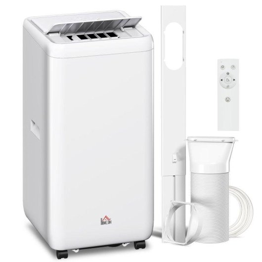 Aire Acondicionado Portátil Welltin 12000 BTU 3,5 kW 2 Velocidades Temporizador Mando a Distancia