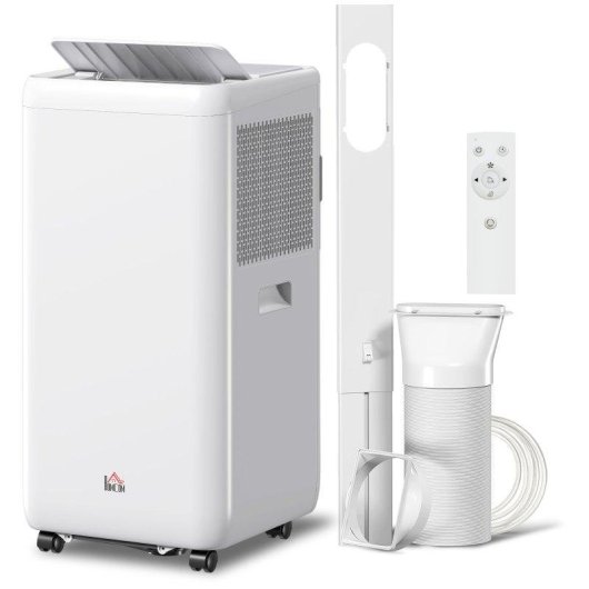 Aire Acondicionado Portátil Welltin 12000 BTU 3,5 kW 2 Velocidades Temporizador Mando a Distancia