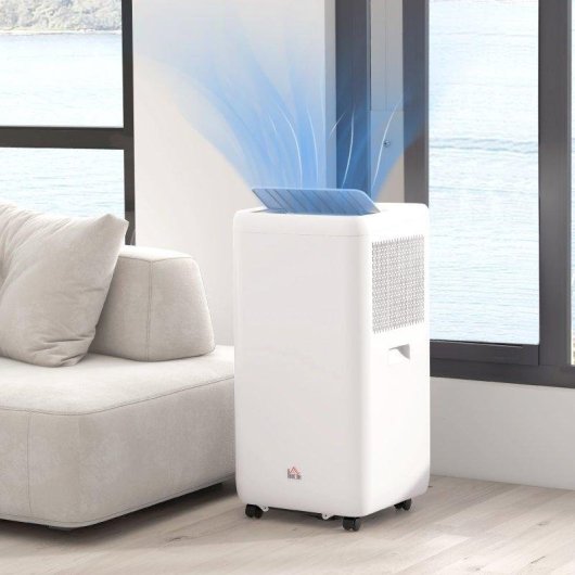 Aire Acondicionado Portátil Welltin 12000 BTU 3,5 kW 2 Velocidades Temporizador Mando a Distancia