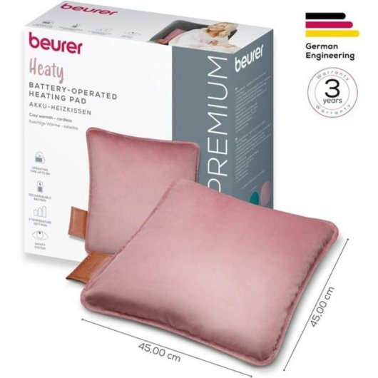 Almofada Térmica Beurer HK 77 Heaty com Bateria Recarregável
