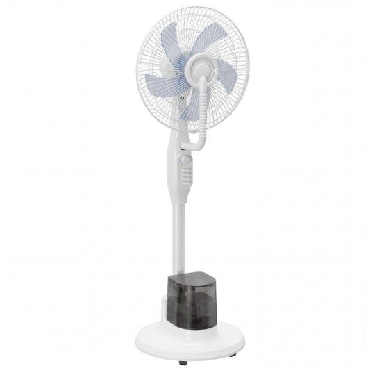 Ventilador de Pie Welltin 90W 3 Velocidades Nebulizador Oscilante Silencioso con Depósito de Agua