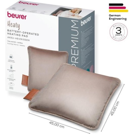 Almofada térmica Beurer HK 77 Heaty bateria 3 níveis