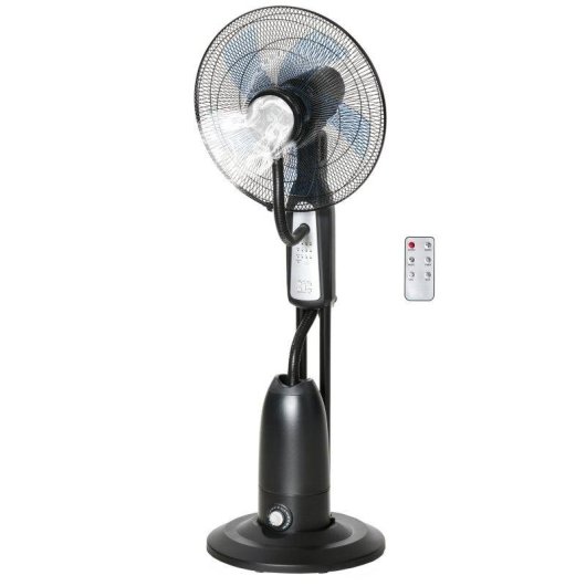 Ventilador de Pie Welltin T1008-01-03074 90W 3 Velocidades Nebulizador Oscilante con Mando
