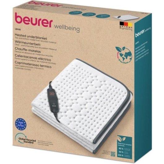 Calientacolchones Beurer UB 60 Green Planet 60W Material Reciclado