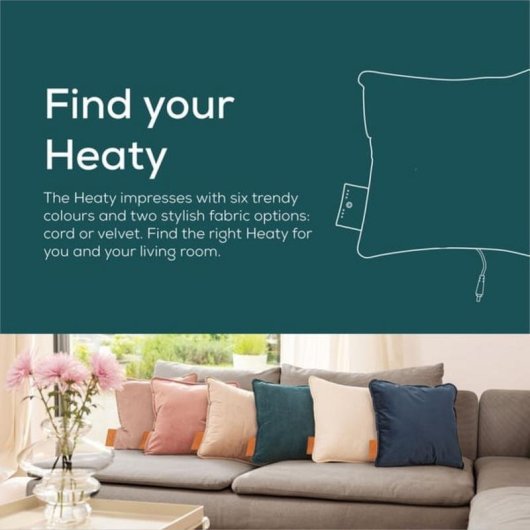 Almofada elétrica Beurer HK 77 Heaty verde bateria recarregável