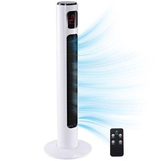 Turmventilator Welltin 45W 3 Stufen Fernbedienung Oszillation Timer