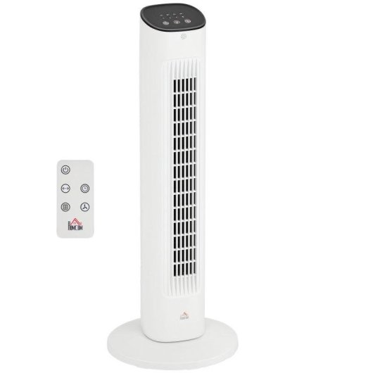 Ventilateur Colonne Welltin 50W 3 Vitesses Télécommande Minuterie 15h LED