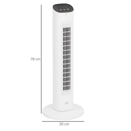 Ventilateur Colonne Welltin 50W 3 Vitesses Télécommande Minuterie 15h LED