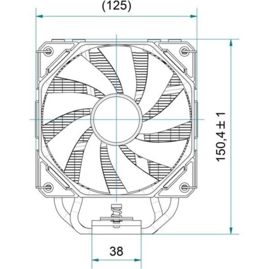 Refrigeration Air EKL Socket Intel et AMD 150 mm 22227 PWM Tour Unique