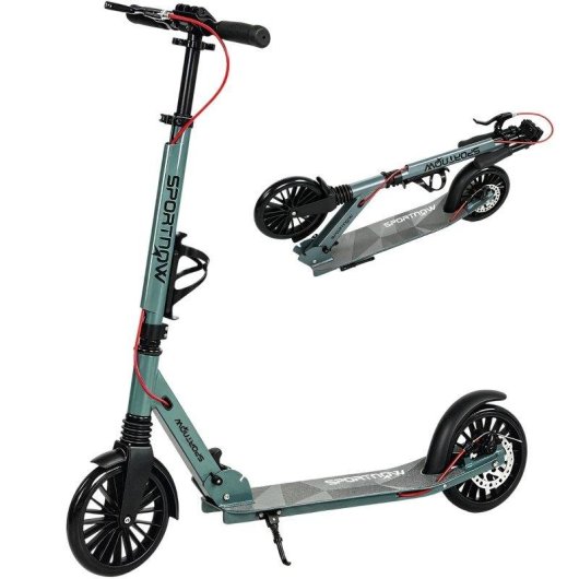Patinete elétrico Welltin dobrável 120W para crianças 7-12 anos Freio e descanso