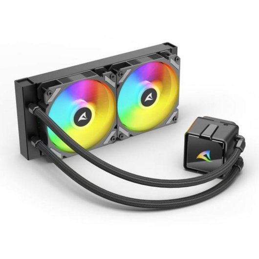 Refrigeración líquida Sharkoon S50 ARGB 240mm 2 ventiladores RGB direccionable