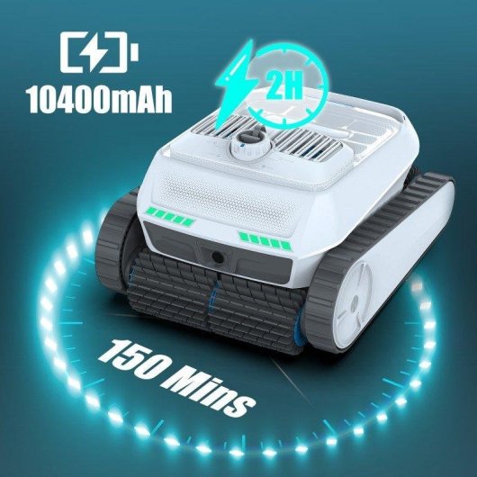 Robot nettoyeur de piscine Aiper PC200 Lite 8000 GPH 300m² Blanc