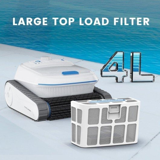 Robot Nettoyeur de Piscine Aiper PC200 2,5h Autonomie 300m² Navigation Intelligente