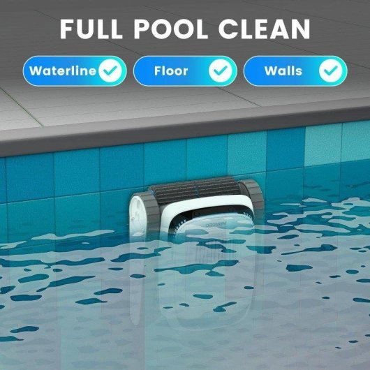 Robot Nettoyant Piscines Welltin PC10 45000Pa 3 Modes 120min 170m²