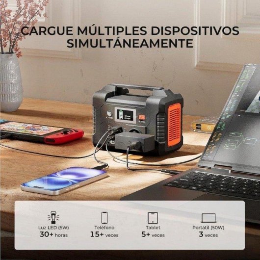 Energie-Station Welltin E200 151Wh 2 AC 2 DC 3 USB Li-ion Batterie Tragbar
