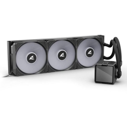 Refrigeración líquida Sharkoon S100 ARGB 360 mm 3 ventiladores RGB direccionables