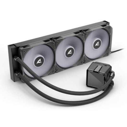 Refrigeración líquida Sharkoon S100 ARGB 360 mm 3 ventiladores RGB direccionables