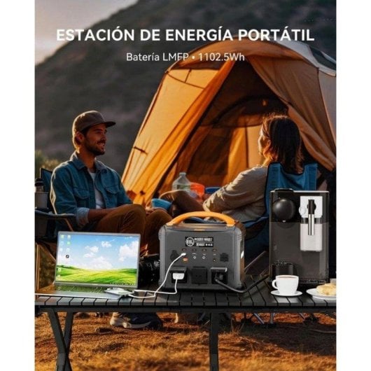 Estación de energía Newsmy S1210 1102,5Wh 10 puertos AC, USB-C y DC Batería LMFP Carga rápida y UPS