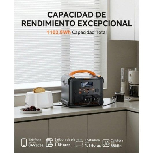Estación de energía Newsmy S1210 1102,5Wh 10 puertos AC, USB-C y DC Batería LMFP Carga rápida y UPS