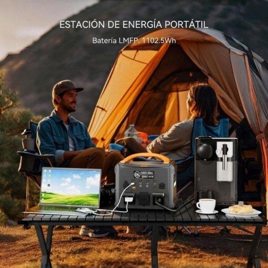 Estación de energía Newsmy S1210 1102,5Wh 10 puertos AC, USB-C y DC Batería LMFP Carga rápida y UPS