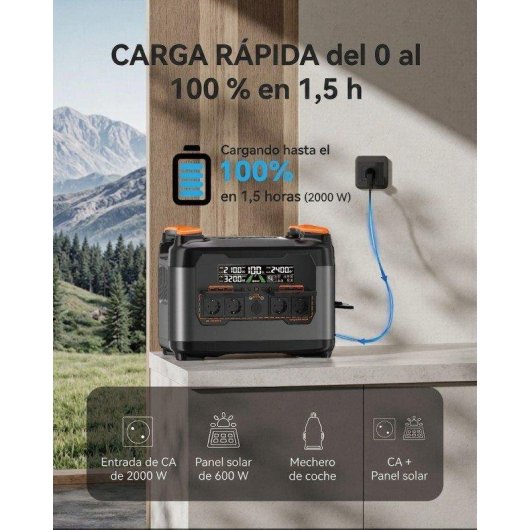 Station d’énergie Newsmy S2400 2048Wh 4 ports AC 2 USB-C 4 USB-A Batterie LiFePO4 Charge rapide