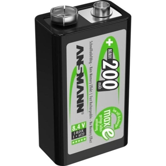Wiederaufladbare Ansmann maxE Batterie 200mAh E-Block 8.4V