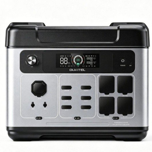 Station d’énergie Oukitel P2001 Plus 2048Wh 4 ports AC et USB LiFePO4 UPS