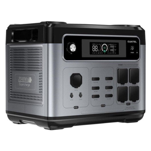 Station d’énergie Oukitel P2001 Plus 2048Wh 4 ports AC et USB LiFePO4 UPS
