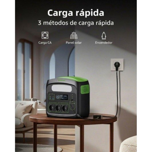 Energie-Station Newsmy N7576 483,84Wh 3 AC-Anschlüsse 5 USB-Anschlüsse LiFePO4 Batterie LED 6W